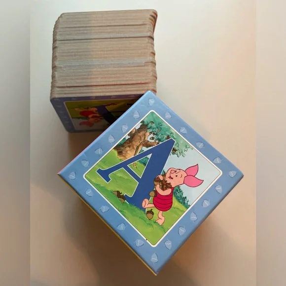 Vintage 2001 Winnie the Pooh Alphabet Learning Cards - Picture 6 of 16